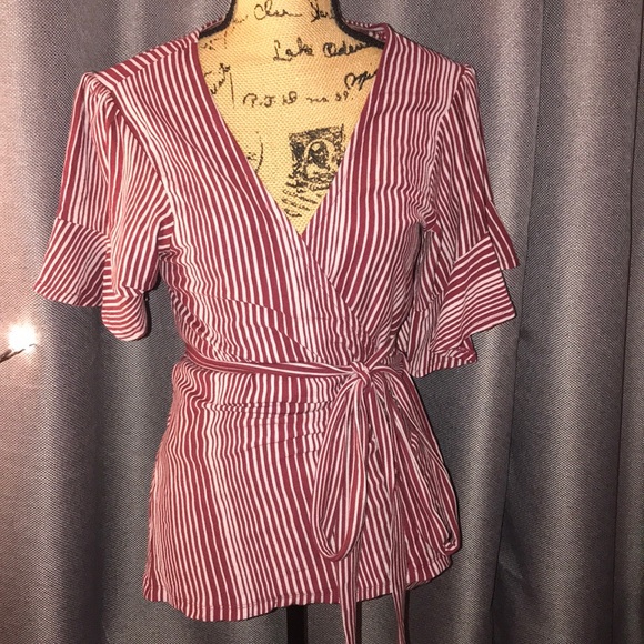 Free People Wrapped Around My Finger Wrap Blouse Top - Picture 3 of 7